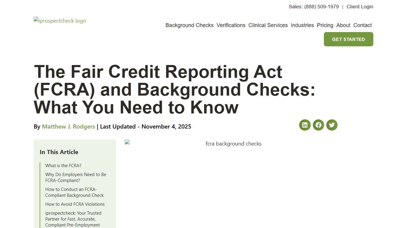The Fair Credit Reporting Act (FCRA) and Background Checks: What You Need to Know